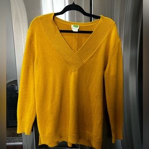 Mustard coloured Anthropologie sweater, size medium